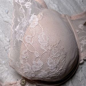 Natori lace underwire bra in Dusty rose. 34c